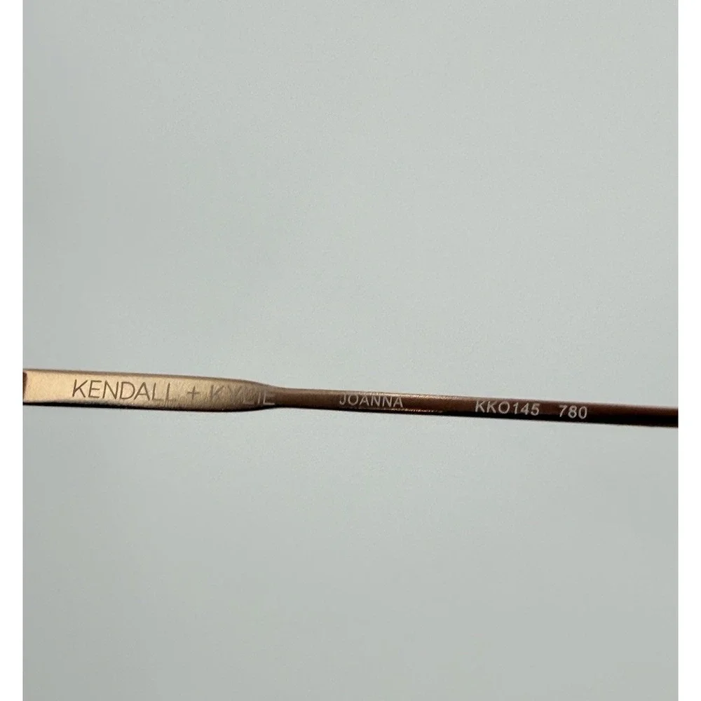 Kendall and Kylie Joanna Eyeglasses Frames Wire Rim Rose Gold 52-18-140
